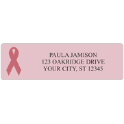 Pink Ribbon  Address Labels
